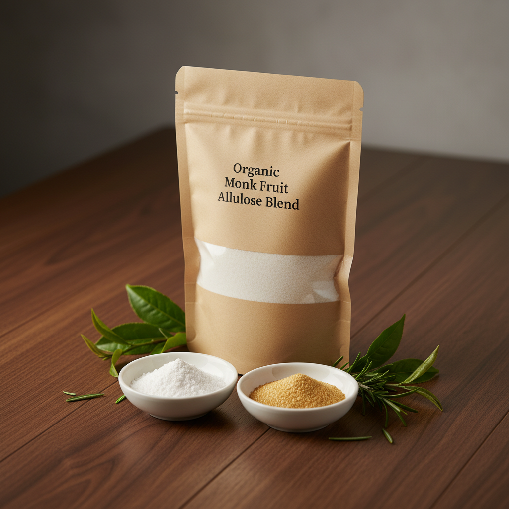 Organic Monk Fruit/Allulose 1:1 blend (white & golden)
