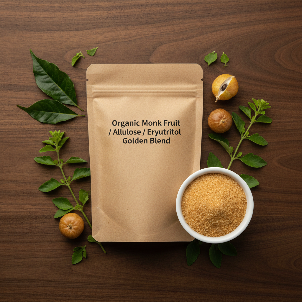 Organic Monk Fruit/Allulose/Erythritol 1:1 golden blend