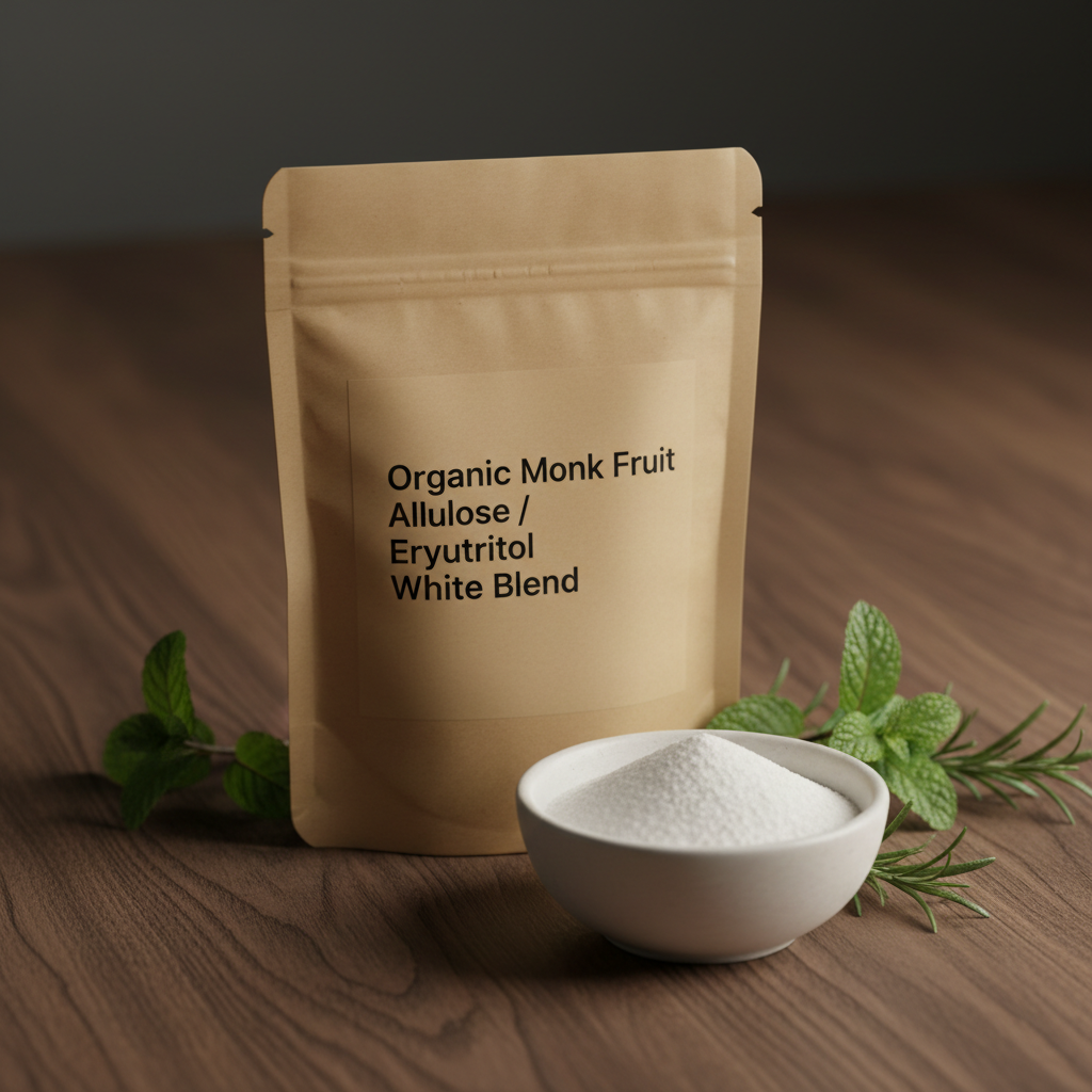 Organic Monk Fruit/Allulose/Erythritol 1:1 white blend